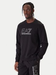EA7 Emporio Armani Bluza 7M001312 AF13512 UC001 Czarny Regular Fit. Czarne bluzy nierozpinane męskie EA7 Emporio Armani, m, bez wzorów, z bawełny, bez ramiączek, bez kaptura. Za 449.99 zł.
