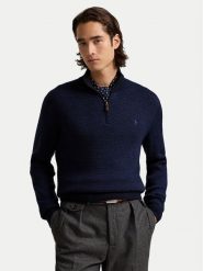 Polo Ralph Lauren Sweter 710948865003 Granatowy Regular Fit. Niebieskie kardigany męskie Polo Ralph Lauren, m, bez wzorów, z wełny, bez ramiączek. Za 1,079.00 zł.