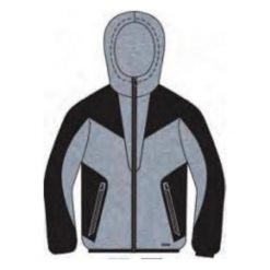 Brugi Bluza męska 4AMZ 3YL Grigio Nero r. XXL. Niebieskie bluzy nierozpinane męskie marki Brugi. Za 95.70 zł.