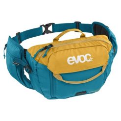 Nerka rowerowa Evoc Hip Pack 3 - loam/ocean. Żółte saszetki męskie EVOC, bez wzorów. Za 296.00 zł.