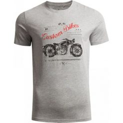 T-shirt męski TSM611 - chłodny jasny szary melanż - Outhorn. T-shirty męskie Outhorn. Za 39.99 zł.