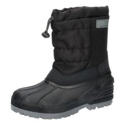 Śniegowce juniorskie CMP HANKI 3.0. Czarne buty trekkingowe męskie CMP, na zimę, bez wzorów, bez zapięcia, trekkingowe. Za 209.99 zł.