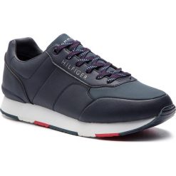 Sneakersy TOMMY HILFIGER - Corporate Leather Runner FM0FM02057 Midnight 403. Buty sportowe na co dzień męskie marki Tommy Hilfiger. W wyprzedaży za 349.00 zł.