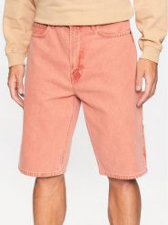 Hugo Szorty jeansowe 50489893 Pomarańczowy Regular Fit. Brązowe szorty męskie Hugo, bez wzorów, z bawełny. Za 769.99 zł.
