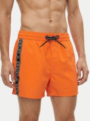 Guess Szorty kąpielowe F6GT00 WN162 Pomarańczowy Regular Fit. Brązowe kąpielówki męskie Guess, l, z aplikacjami, z syntetyku. Za 282.99 zł.