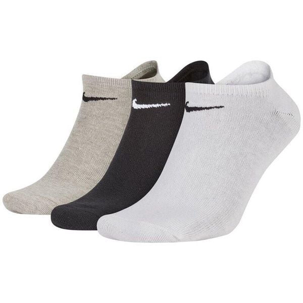 Skarpetki treningowe Nike SX2554-901 3 pack. Białe buty treningowe męskie Nike, bez wzorów, bez zapięcia, na fitness i siłownię. Za 49.90 zł.