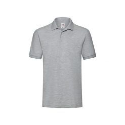 Męska Koszulka Polo Premium. Szare koszulki polo męskie Fruit of the Loom, l, bez wzorów, bez kołnierzyka, bez ramiączek. Za 54.99 zł.