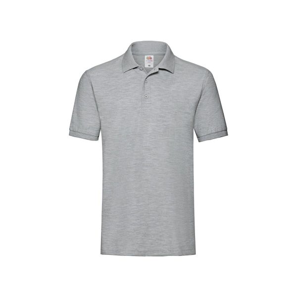Męska Koszulka Polo Premium. Szare koszulki polo męskie Fruit of the Loom, m, bez wzorów, bez kołnierzyka, bez ramiączek. Za 57.99 zł.