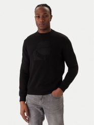 KARL LAGERFELD Bluza 705027 561910 Czarny Regular Fit. Czarne bluzy nierozpinane męskie KARL LAGERFELD, m, bez wzorów, z bawełny, bez ramiączek, bez kaptura. Za 659.99 zł.