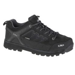 Buty trekkingowe męskie, CMP Moon Low. Czarne buty trekkingowe męskie CMP, bez wzorów, z gumy, sportowe, bez obcasa, bez zapięcia. Za 568.00 zł.