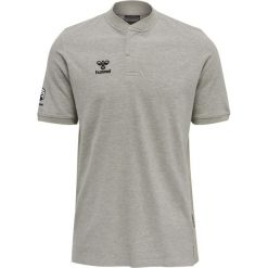 Polo Hummel Move Grid. Szare koszulki polo męskie HUMMEL, m, bez wzorów, sportowe, bez kołnierzyka, bez ramiączek. Za 177.50 zł.
