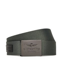 Pasek Męski Aeronautica Militare. Zielone paski męskie Aeronautica Militare, bez wzorów. Za 179.99 zł.