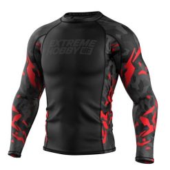 Koszulka sportowa męska Rashguard do MMA EXTREME HOBBY BLACK PANTHER. Czarne bielizna termoaktywna męska EXTREME HOBBY, m, bez wzorów, z bawełny, bez ramiączek, na fitness i siłownię. Za 209.00 zł.