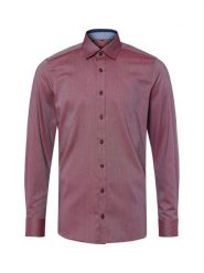 Finshley & Harding Męska koszula biznesowa Mężczyźni Slim Fit Bawełna czerwony jednolity, 43. Czerwone koszule męskie Finshley & Harding, m, bez wzorów, z bawełny, bez kołnierzyka, bez ramiączek. Za 249.95 zł.