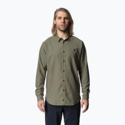 Koszula męska Houdini Longsleeve Shirt. Zielone koszule męskie Houdini, m, bez wzorów, bez kołnierzyka, bez ramiączek. Za 269.99 zł.