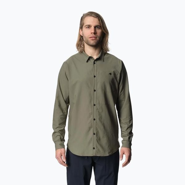 Koszula męska Houdini Longsleeve Shirt. Zielone koszule męskie Houdini, m, bez wzorów, bez kołnierzyka, bez ramiączek. Za 269.99 zł.