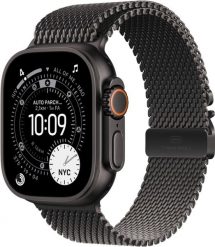 Smartwatch Apple Watch Ultra 3 GPS + Cellular 49mm Black Titanium / Titanium Milanese Loop L Czarny (MF1T4QP/A). Czarne zegarki smartwatch Apple. Za 4,442.51 zł.