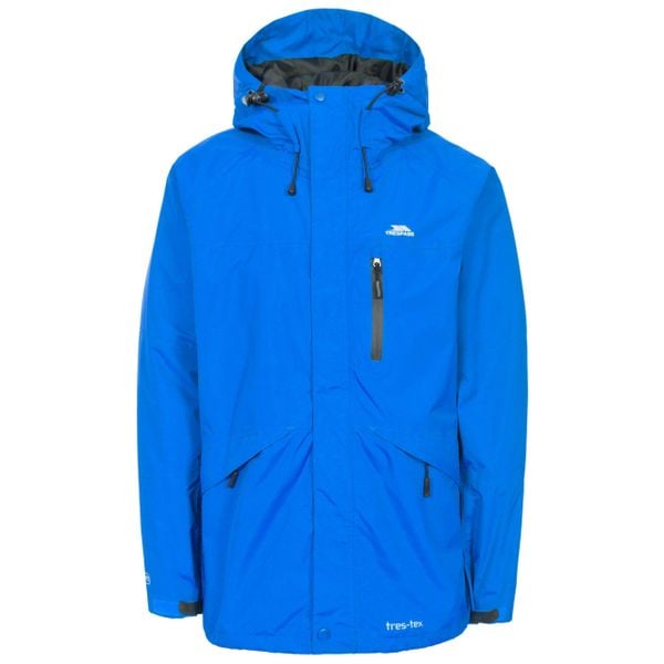 Kurtka/płaszcz Męski Corvo Z Kapturem Wodoodporny. Niebieskie kurtki męskie Trespass, m, bez wzorów, sportowe, bez ramiączek, z kapturem. Za 228.99 zł.