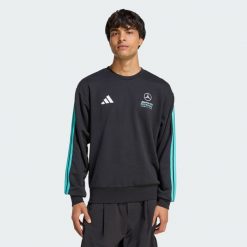 Bluza Dresowa Mercedes-Amg Petronas Formula 1 Team Dna. Czarne bluzy nierozpinane męskie ADIDAS, bez wzorów, z dresówki, sportowe, bez ramiączek, bez kaptura. Za 259.00 zł.