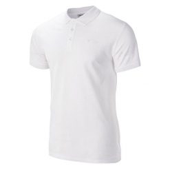Koszulka polo męska Hi-Tec Romso - biała, Rozmiar L. Białe koszulki polo męskie Hi-tec, l, bez wzorów, z bawełny, klasyczne, bez kołnierzyka, bez ramiączek. Za 54.99 zł.