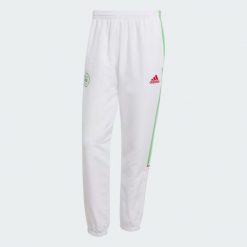 Spodnie dresowe Algeria UBP. Białe spodnie dresowe męskie ADIDAS, bez wzorów, z dresówki. W wyprzedaży za 263.20 zł.