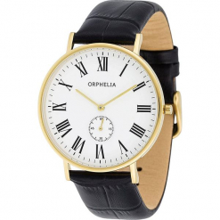 Zegarek kwarcowy w kolorze biało-czarno-złotym. Czarne, analogowe zegarki męskie Esprit Watches, ze skóry. W wyprzedaży za 227.95 zł.