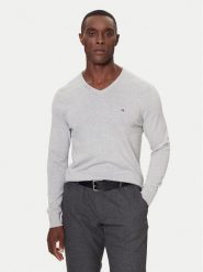 Tommy Hilfiger Sweter MW0MW42249 Szary Regular Fit. Szare kardigany męskie Tommy Hilfiger, m, bez wzorów, z bawełny, bez ramiączek. Za 379.99 zł.