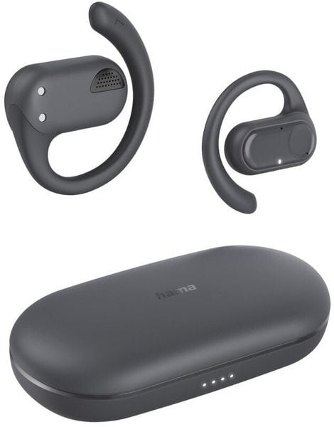 SŁUCHAWKI PRZYUSZNE TRUE WIRELESS “SPIRIT OPEN“ SZARE. Szare słuchawki bluetooth HAMA. Za 134.76 zł.