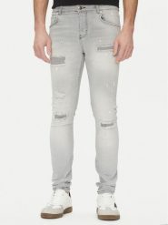 Richmond X Jeansy UMP25286JE Szary Slim Fit. Szare jeansy męskie Richmond X, bez wzorów, z bawełny. Za 419.99 zł.