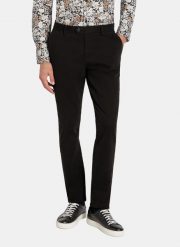 PAKO LORENTE - Czarne spodnie chino z bawełną. Czarne eleganckie spodnie męskie Pako Lorente, bez wzorów, z bawełny, casualowe. Za 299.99 zł.