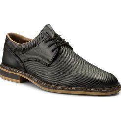 Półbuty RIEKER - 11412-00 Black. Czarne eleganckie półbuty męskie Rieker, z materiału, eleganckie. W wyprzedaży za 199.00 zł.