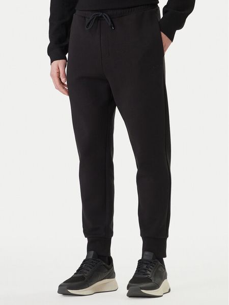 BOSS Spodnie dresowe Hadiko 50555505 Czarny Regular Fit. Czarne spodnie dresowe męskie Boss, bez wzorów, z bawełny. Za 629.99 zł.