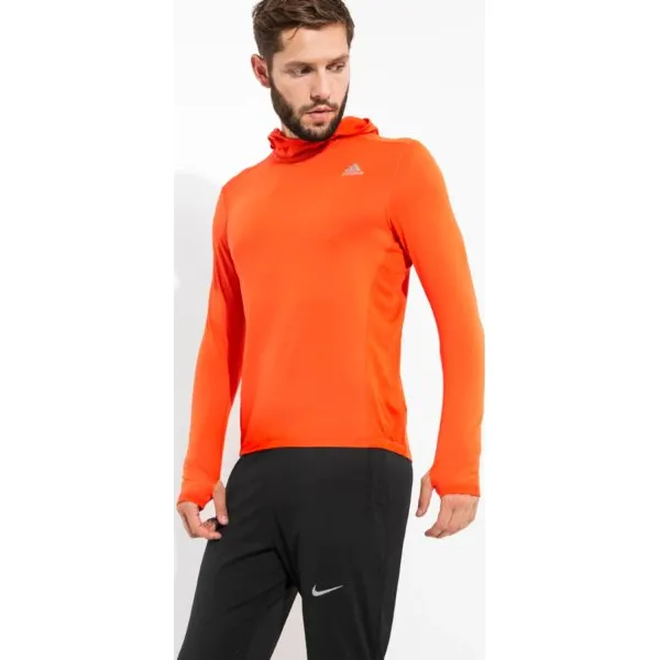 Adidas Bluza Rs Clima Hdie M , czerwony, rozmiar S. Czerwone bluzy nierozpinane męskie ADIDAS, m, bez wzorów, z materiału, z kapturem. W wyprzedaży za 169.99 zł.