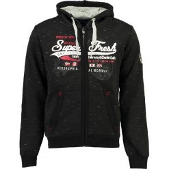 Bluza "Fiobrasil" w kolorze czarnym. Czarne bluzy z kapturem męskie marki Geographical Norway Men, m, prążkowane, z kapturem. W wyprzedaży za 121.95 zł.