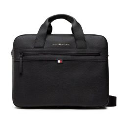 Torba na laptopa Tommy Hilfiger. Czarne torby na laptopa męskie Tommy Hilfiger, bez wzorów, małe. Za 379.99 zł.