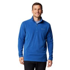 Polar turystyczny męski Klamath Range II Half Zip Fleece. Niebieskie bluzy z polaru męskie Columbia, m, bez wzorów, z polaru, sportowe, bez ramiączek, bez kaptura. Za 159.99 zł.