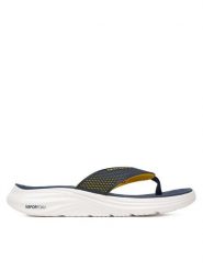 Skechers Japonki Vapor Foam Sandal-Sayto 232894/NVYL Granatowy. Niebieskie klapki i japonki męskie Skechers, bez wzorów, z materiału. Za 149.99 zł.