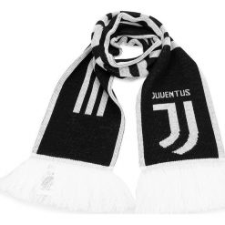 Szalik adidas - Juve Scarf CY5570 Black/White. Białe szaliki męskie ADIDAS, z materiału. Za 79.95 zł.