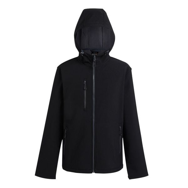 Męska Kurtka Soft Shell Navigate 2 Layer. Czarne kurtki męskie Regatta, l, bez wzorów, sportowe, bez ramiączek, bez kaptura. Za 245.99 zł.