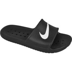 Czarne Klapki Nike Sportswear Kawa Shower M 832528-001. Czarne klapki i japonki męskie Nike, bez wzorów, z materiału. W wyprzedaży za 119.00 zł.