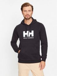Helly Hansen Bluza Logo 33977 Czarny Regular Fit. Czarne bluzy nierozpinane męskie Helly Hansen, m, bez wzorów, z bawełny, bez ramiączek, bez kaptura. Za 305.99 zł.
