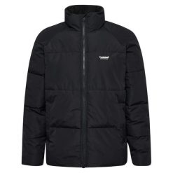 Kurtka puchowa Hummel. Czarne kurtki męskie HUMMEL, bez wzorów, z puchu, sportowe, bez ramiączek, bez kaptura. W wyprzedaży za 268.00 zł.