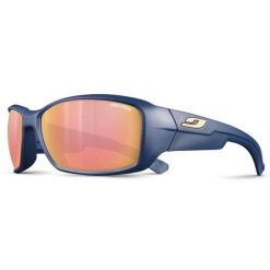 Okulary przeciwsłoneczne Julbo Whoops. Niebieskie okulary przeciwsłoneczne męskie JULBO, bez wzorów, sportowe. W wyprzedaży za 278.00 zł.