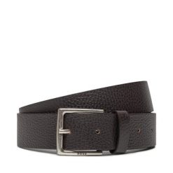 Pasek Męski BOSS. Brązowe paski męskie Boss, bez wzorów. Za 219.99 zł.
