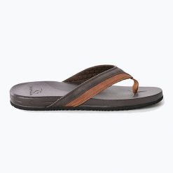 Japonki męskie Rip Curl Soft Top. Brązowe klapki i japonki męskie RIPCURL, bez wzorów. Za 129.99 zł.