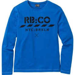 Shirt z długim rękawem Slim Fit bonprix lazurowy. Koszulki męskie z długim rękawem marki bonprix. Za 16.99 zł.