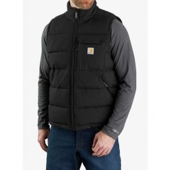 Kamizelka ocieplana męska Carhartt Loose Fit Montana Insulated Vest. Czarne kamizelki męskie Carhartt, m, bez kaptura. Za 487.99 zł.