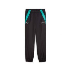 Spodnie dresowe tkane Puma MAPF1. Czarne spodnie dresowe męskie Puma, bez wzorów, z dresówki. W wyprzedaży za 262.00 zł.