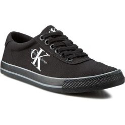Tenisówki CALVIN KLEIN JEANS - Oscar SE8533 Black. Czarne trampki męskie Calvin Klein Jeans, z gumy, eleganckie. W wyprzedaży za 279.00 zł.
