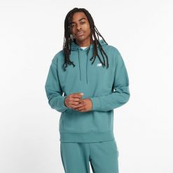 Bluza męska New Balance MT41508NUS – niebieska. Niebieskie bluzy nierozpinane męskie New Balance, m, z aplikacjami, z bawełny, klasyczne, bez ramiączek, bez kaptura. Za 169.99 zł.